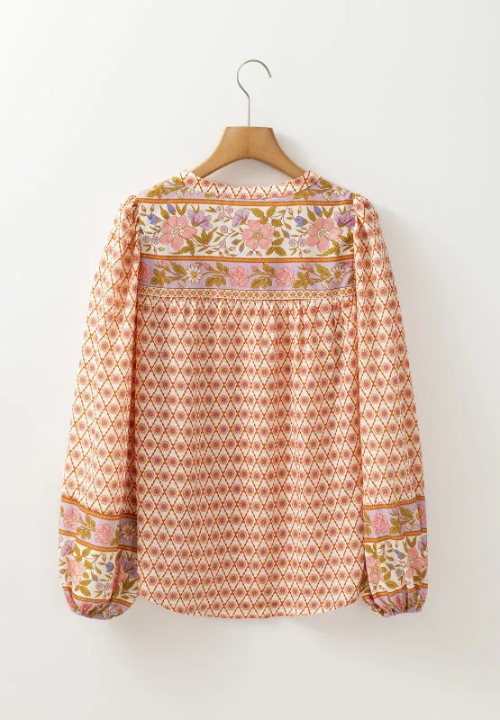 Printed Button Down Long Sleeve Shirt sold by Charming Charlie product image thumbnail 5