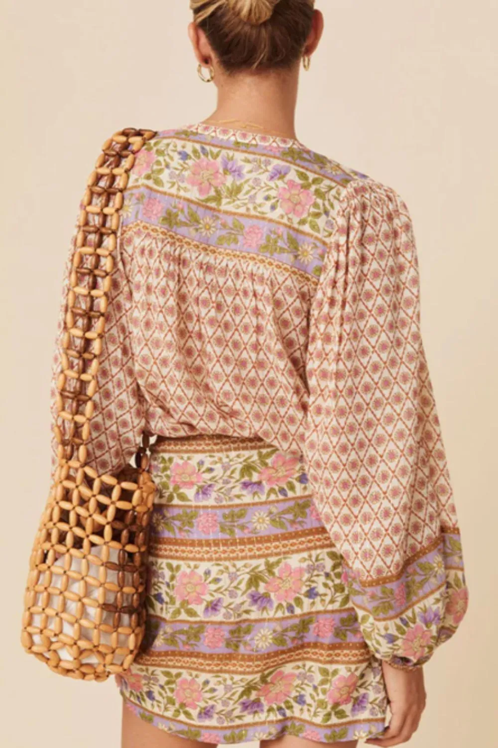 Printed Button Down Long Sleeve Shirt sold by Charming Charlie product image thumbnail 2