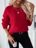 Round Neck Long Sleeve Sweater sold by Charming Charlie