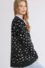 Umgee Polka Dot Open Front Drop Shoulder Cardigan sold by Charming Charlie