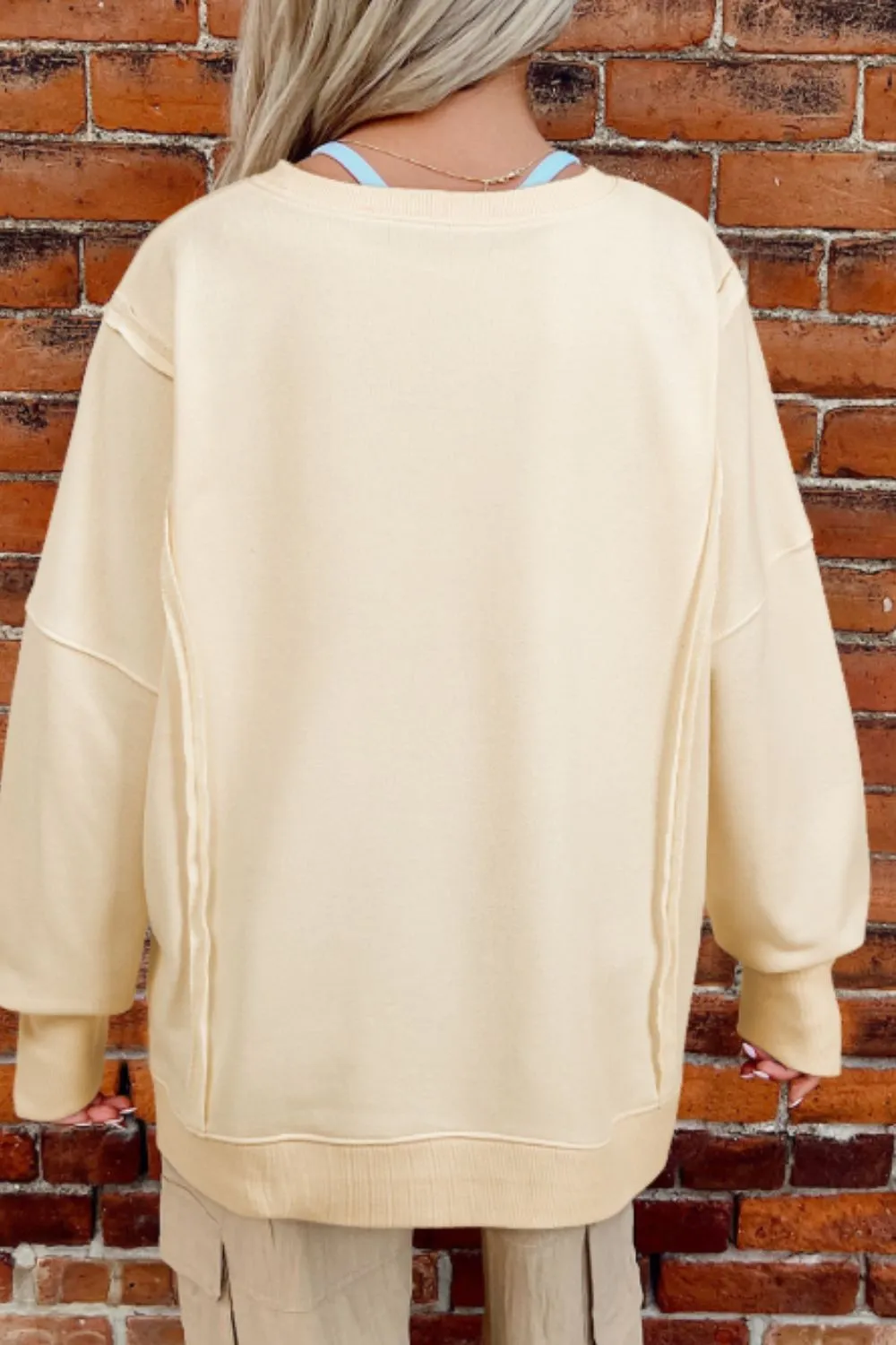 LOVE Patch Round Neck Sweater sold by Charming Charlie product image thumbnail 2