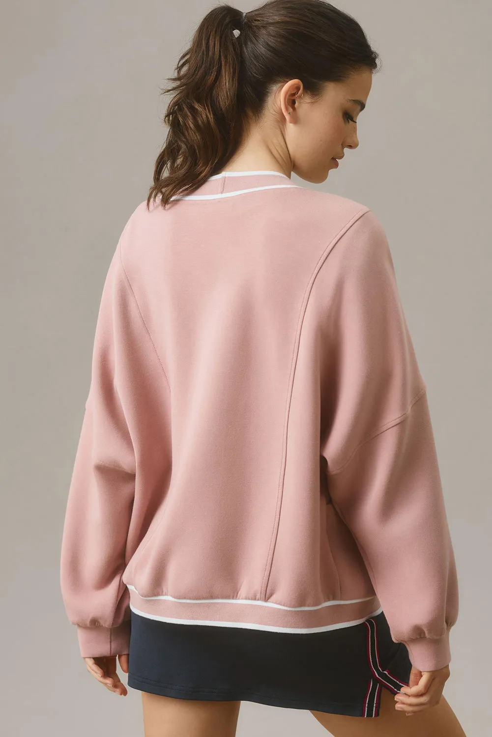 Contrast Trim V Neck Button Up Cardigan sold by Charming Charlie product image thumbnail 3