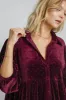 Umgee Full Size Polka Dot Button Up Half Sleeve Shirt sold by Charming Charlie