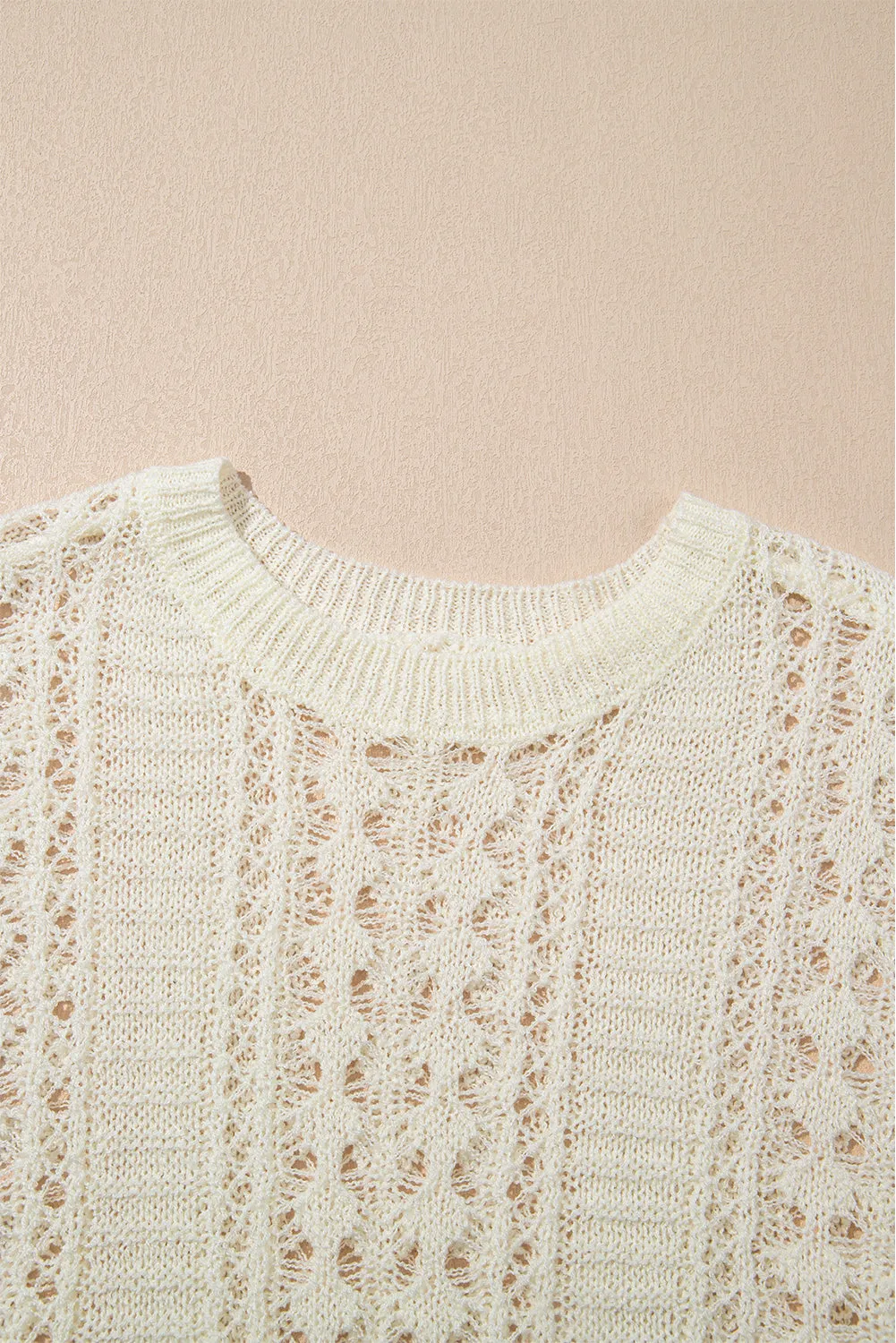 Hollow Out Drop Shoulder Sweater sold by Charming Charlie product image thumbnail 5