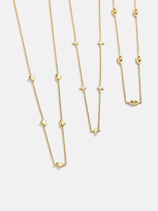 18K Gold-Plated Titanium Steel Necklace sold by Charming Charlie