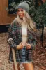 Plaid Collared Neck Button Up Jacket sold by Charming Charlie