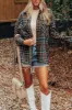 Plaid Collared Neck Button Up Jacket sold by Charming Charlie