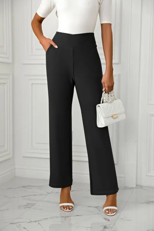 High Waist Straight Leg Pants sold by Charming Charlie
