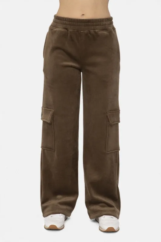 Mono B Elastic Waist Corduroy Cargo Pants sold by Charming Charlie