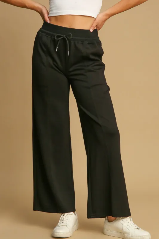 Umgee Drawstring Wide Leg Pants with Pockets sold by Charming Charlie