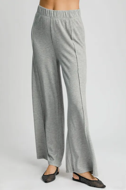 Umgee Elastic Waist Wide Leg Knit Pants sold by Charming Charlie
