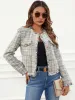 Raw Hem Round Neck Jacket sold by Charming Charlie