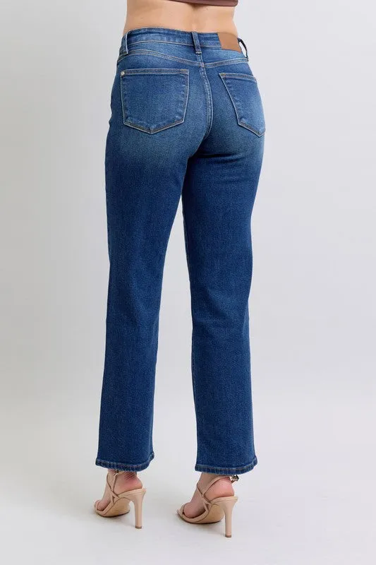 Judy Blue Full Size Side Seam Detail Straight Jeans with Pockets sold by Charming Charlie product image thumbnail 2
