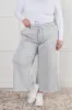 In or Out Wide Leg Cropped Pants in Light Grey sold by Charming Charlie