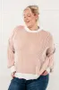 Least High Maintenance Contrast Trim Sweater sold by Charming Charlie