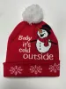 "It's Cold Outside" Snowman Pom-Pom Snowflake Beanie sold by Charming Charlie