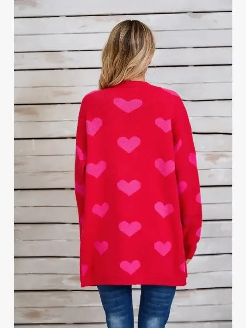 Open Front Heart Cardigan sold by Charming Charlie product image thumbnail 2