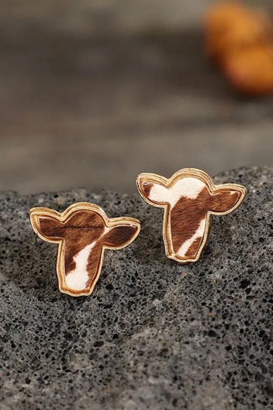 Bull Head Alloy Stud Earrings made by Charming Charlie