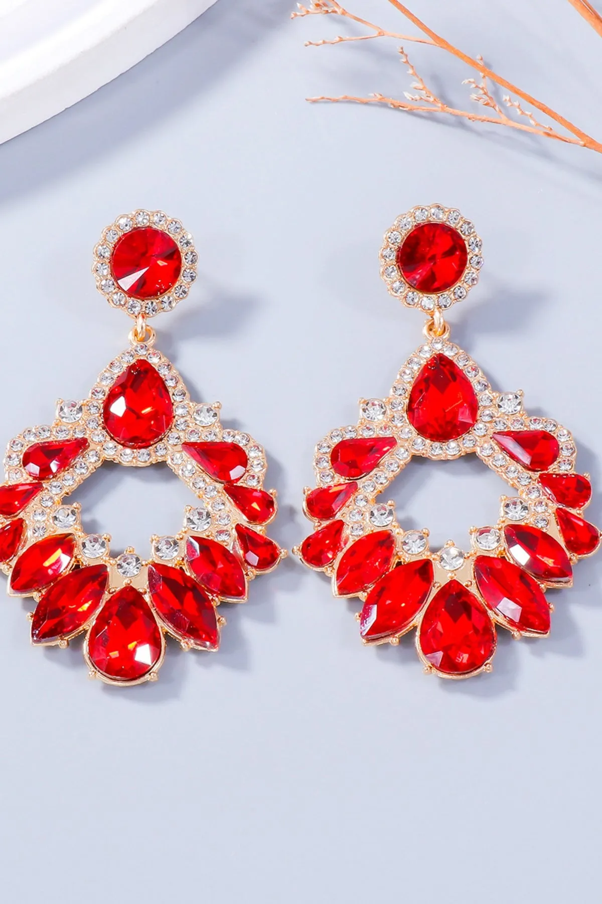 Alloy Rhinestone Dangle Earrings sold by Charming Charlie product image thumbnail 4