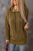 Drawstring Texture Long Sleeve Hoodie sold by Charming Charlie
