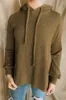Drawstring Texture Long Sleeve Hoodie sold by Charming Charlie