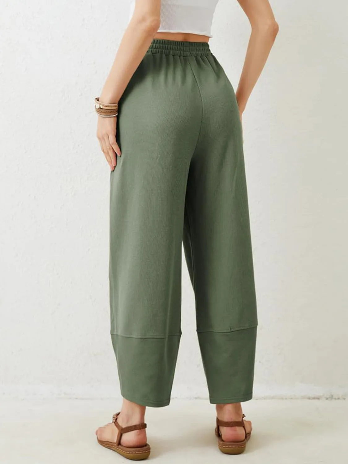 Lovelet Elastic Waist Wide Leg Pants sold by Charming Charlie product image thumbnail 3