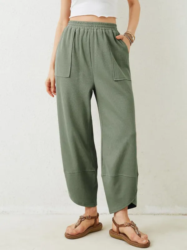 Lovelet Elastic Waist Wide Leg Pants sold by Charming Charlie