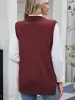Buttoned Round Neck Sweater Vest sold by Charming Charlie