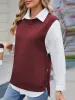 Buttoned Round Neck Sweater Vest sold by Charming Charlie