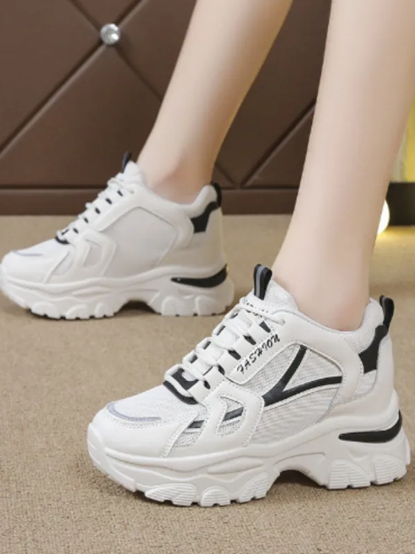 Mesh Lace Up Platform Sneakers sold by Charming Charlie