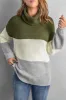 Color Block Turtleneck Long Sleeve Sweater sold by Charming Charlie
