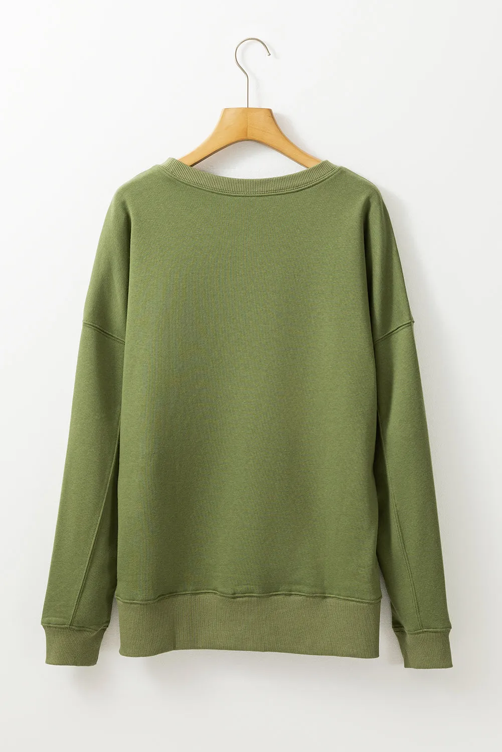 Solid Color Round Neck Long Sleeve Sweatshirt sold by Charming Charlie product image thumbnail 5