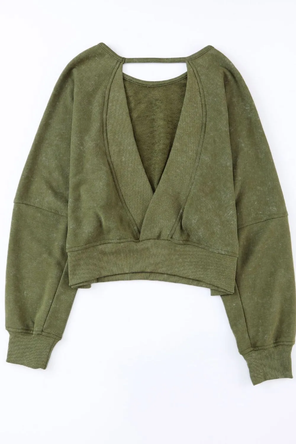 Cutout Round Neck Long Sleeve Sweatshirt sold by Charming Charlie product image thumbnail 3