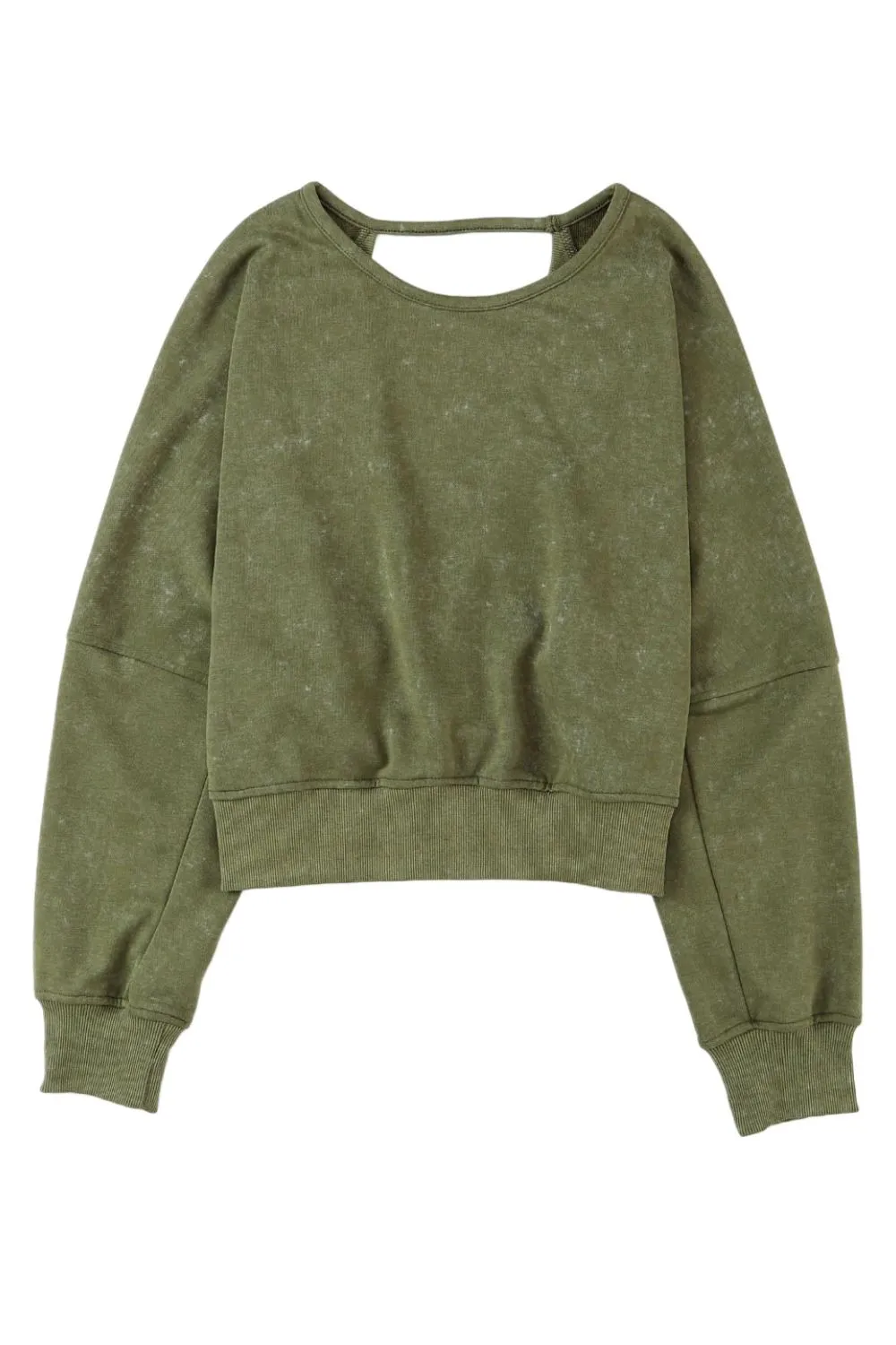 Cutout Round Neck Long Sleeve Sweatshirt sold by Charming Charlie product image thumbnail 4