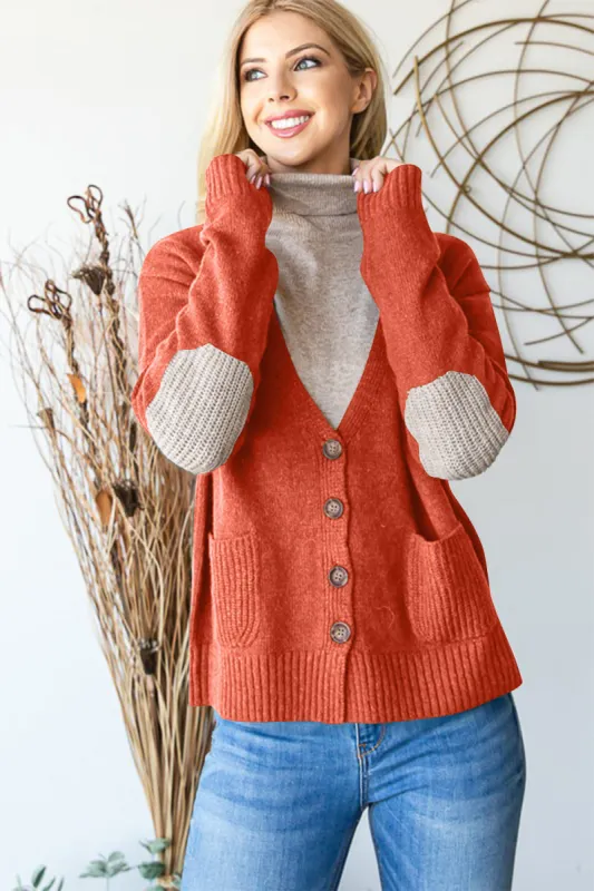 Heimish Full Size Long Sleeve V Neck Button Down Cardigan sold by Charming Charlie