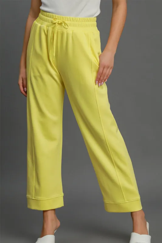 Umgee Drawstring Elastic Waist Wide Leg Pants sold by Charming Charlie