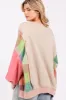 SAGE + FIG Full Size Contrast Peace Patch Dropped Shoulder Sweatshirt sold by Charming Charlie