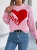 LOVE Heart Round Neck Dropped Shoulder Sweater sold by Charming Charlie