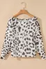 Leopard Boat Neck Long Sleeve Knit Top sold by Charming Charlie
