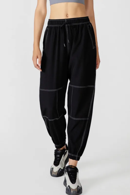 Basic Bae Drawstring Joggers with Pockets sold by Charming Charlie
