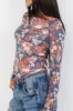 Floral Round Neck Long Sleeve T-Shirt sold by Charming Charlie