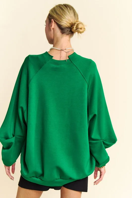 Davi & Dani Round Neck Raglan Sleeve Sweatshirt sold by Charming Charlie product image thumbnail 2