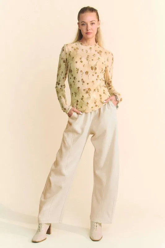 Davi & Dani Drawstring Wide Leg Sweatpants sold by Charming Charlie product image thumbnail 5