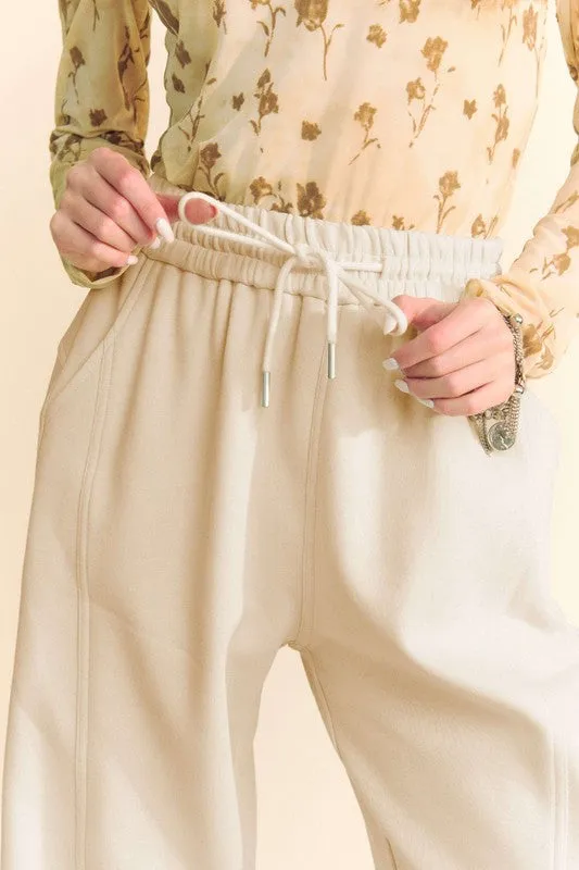 Davi & Dani Drawstring Wide Leg Sweatpants sold by Charming Charlie product image thumbnail 4