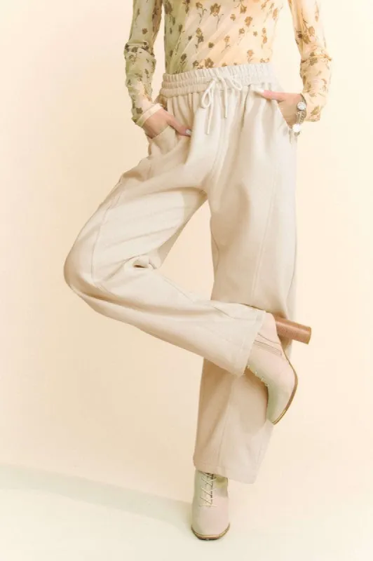 Davi & Dani Drawstring Wide Leg Sweatpants sold by Charming Charlie