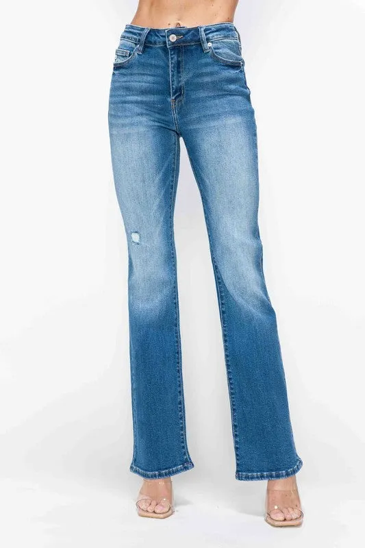 bytos Full Size Distressed High Rise Jeans with Pockets sold by Charming Charlie
