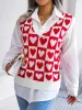 Heart V-Neck Sweater Vest sold by Charming Charlie