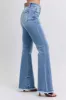 Judy Blue Full Size Raw Hem High Rise Bootcut Jeans sold by Charming Charlie