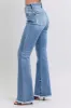 Judy Blue Full Size Raw Hem High Rise Bootcut Jeans sold by Charming Charlie