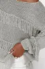Fringe Boat Neck Long Sleeve Sweater sold by Charming Charlie